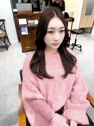 ロング カラー パーマ ヘアアレンジ メンズ キッズ 骨格レイヤーカット 🌿美髪縮毛矯正のヘアスタイル