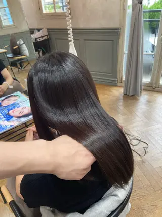 ロング 地毛風縮毛矯正 /ニュアンス/はるたのヘアスタイル