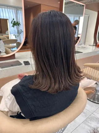 ミディアム カットモデル募集 長谷川のヘアスタイル