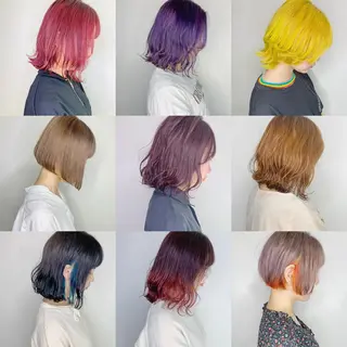 ショート カラー ヘアアレンジ 新井 広之のヘアスタイル