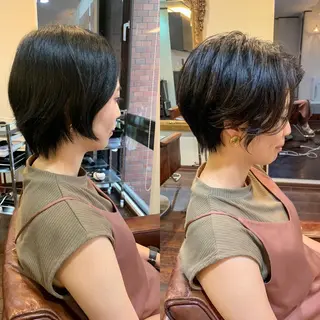 ショート 丹羽大喜 縮毛矯正/美髪矯正のヘアスタイル