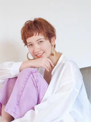 ショート カラー 髪質改善特化 谷口祐綺のヘアスタイル