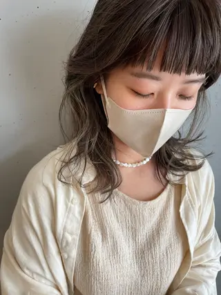 ロング カラー 東 みのりのヘアスタイル