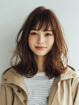 ミディアム ✂ショートボブ専門 津川里緒✨️のヘアスタイル