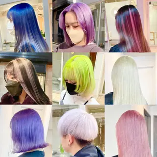 ミディアム カラー ハイトーン×レイヤー ／遠藤将太のヘアスタイル