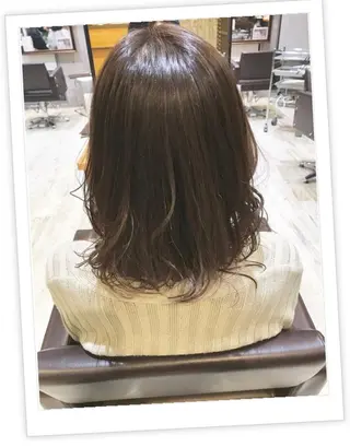 ミディアム カラー パーマ ヘアアレンジ メンズ キッズ ネイル マツエク・マツパ EnBlesS西宮 マンツーマン神道有基のヘアスタイル