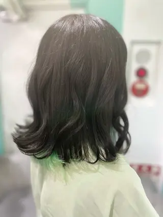 ミディアム 原 千景のヘアスタイル