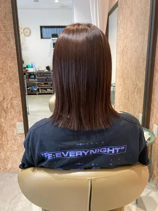 ミディアム 折本 沙織のヘアスタイル