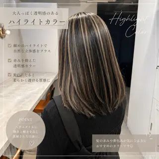 ミディアム カラー 🌟ハイライト/ハイ トーン🌟MIKIのヘアスタイル