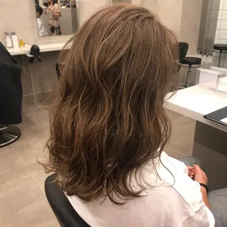 セミロング カラー ヘアアレンジ 美髪矯正/透明感カラ ー🫧YUUKI🫧のヘアスタイル