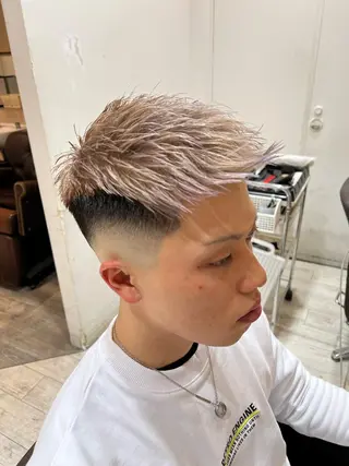 ショート カラー メンズ 💈men's💈 satoru中目黒のヘアスタイル