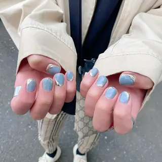 ミディアム カラー パーマ ヘアアレンジ メンズ キッズ ネイル マツエク・マツパ Salon Ｋのネイルデザイン