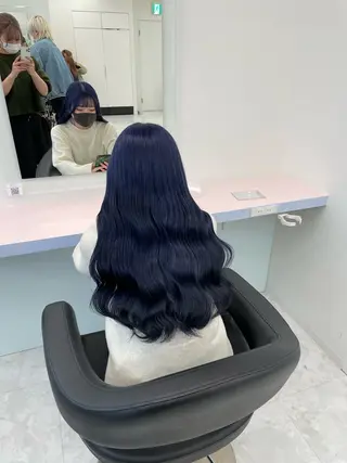 ロング カラー ヘアアレンジ レイヤー×透明感カラ ーHAYATOのヘアスタイル