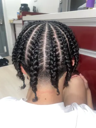 ロング メンズ 栫 雄大のヘアスタイル