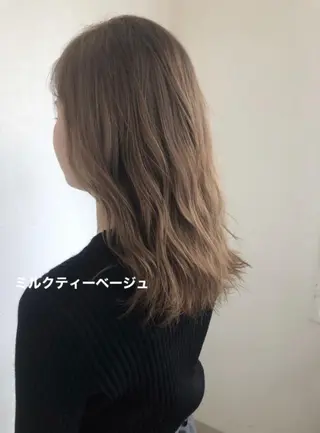 セミロング カラー 美髪矯正・レイヤー 倉友哉のヘアスタイル