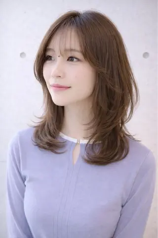 セミロング カラー terra✂️ 佐伯 尚哉のヘアスタイル