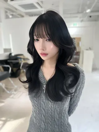 ロング カラー 上野/韓国hair 🤍MOEKA🤍のヘアスタイル