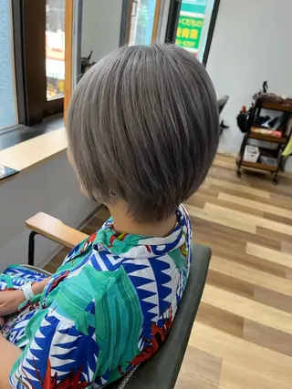 ショート カラー ヘアアレンジ 【艶カラー】石山拓人 /ブリーチのヘアスタイル