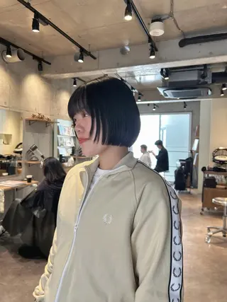 ショート 葉月/ボブ/ 透明感カラー／中目黒のヘアスタイル