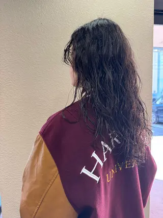 ロング パーマ カーリーパーマ/ 透明ｶﾗｰ/MIKUのヘアスタイル