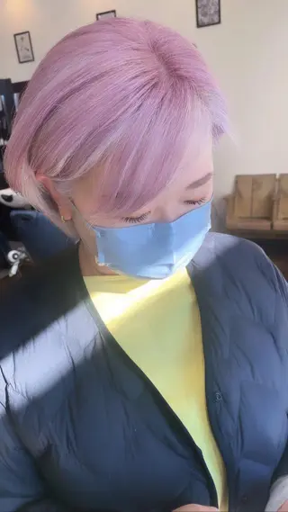 ショート 🦋透明感カラー🦋 CHIHARUのヘアスタイル