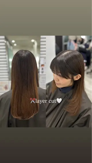 ミディアム 🤎モデル募集/韓国 ヘア/MIYU🤎のヘアスタイル