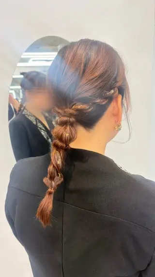 ロング ヘアアレンジ エクステ🫧アレンジ ￤横浜  ももはのヘアスタイル