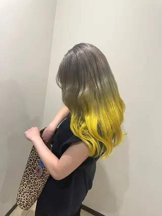 セミロング カラー ヘアアレンジ ☂️カトウ ケイゴ☂️のヘアスタイル