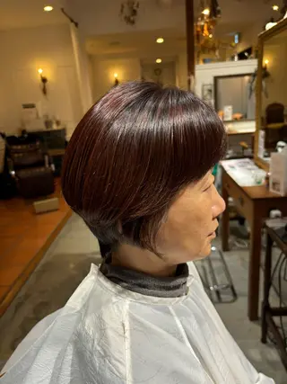 ショート トリコヘアサロン 新井千智のヘアスタイル