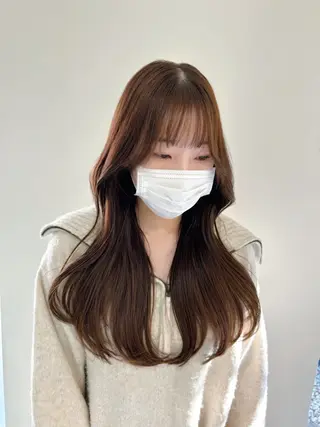 セミロング 韓国🇰🇷ボブ✂︎ レイヤー✂︎三吉明人のヘアスタイル