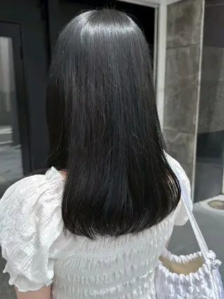 セミロング カラー 透明感カラー/パーマ 🌀アオノのヘアスタイル