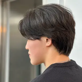 ショート カラー パーマ メンズ 朝楽メンズパーマ 🥇メンズカット吉田のヘアスタイル
