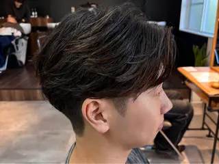 ショート パーマ メンズ 🔥フェードカット/ パーマ特化🔥/森のヘアスタイル