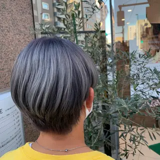 ショート カラー ヘアアレンジ メンズ 小白井 由美のヘアスタイル