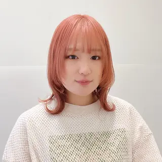ミディアム カラー 🩵ブリーチカラー 🐈MIORI🩵のヘアスタイル