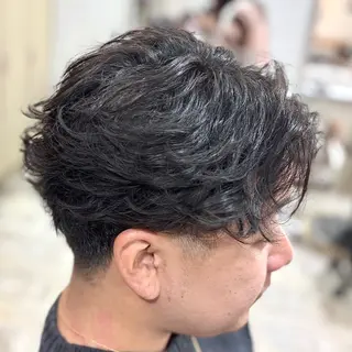 ショート パーマ メンズ 💥桜木町メンズ専門 💥ルキのヘアスタイル