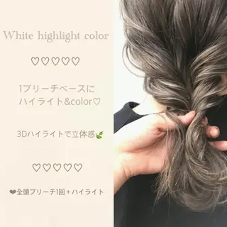 ミディアム カラー ヘアアレンジ 滝島 真帆のヘアスタイル