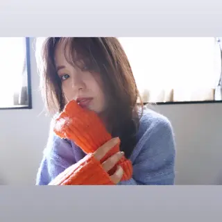 セミロング カラー lico 栁 詩音のマツエク・マツパデザイン