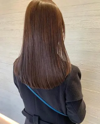 ロング サキ🤍ハイトーン 🩰くびれ巻きヘアのヘアスタイル