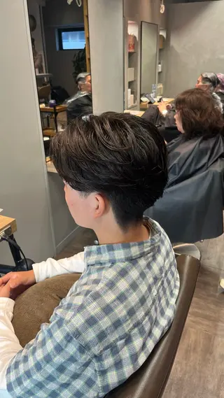 メンズ メンズカット パーマ飯野友喜のヘアスタイル