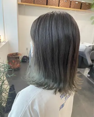 ミディアム カラー RU RIのヘアスタイル