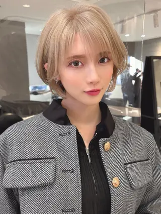 ショート カラー Aster 店長 れおん✂️のヘアスタイル