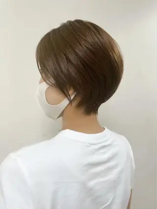 ショート カラー 神戸ボブ✂️ ioe三宮/田 伸佳のヘアスタイル