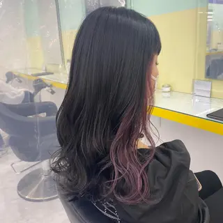 セミロング カラー ヘアアレンジ mai🍑暖色カラー /レイヤー💖のヘアスタイル