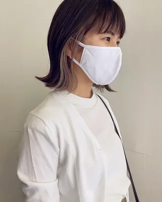 ミディアム カラー LOVESTOIKE 堂本のヘアスタイル
