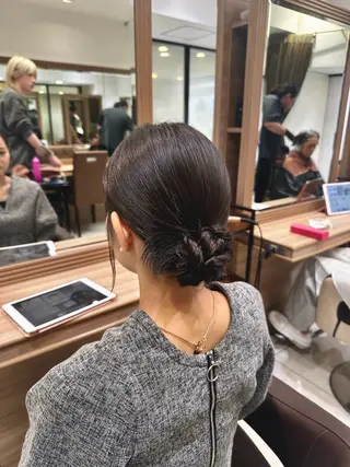 ミディアム ヘアアレンジ ヘアセット/メンズ パーマChihoのヘアスタイル