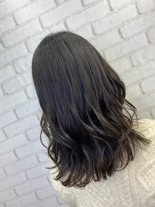ミディアム カラー ブリーチカラー🫧 森　凪沙のヘアスタイル