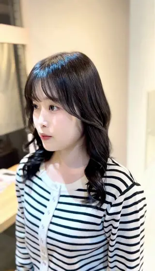 セミロング カラー みな🫧艶カラー /似合わせカットのヘアスタイル