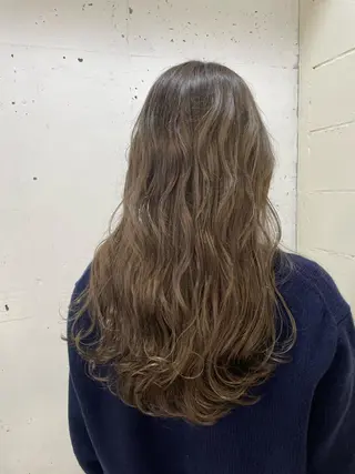 ロング カラー 森田 優也のヘアスタイル