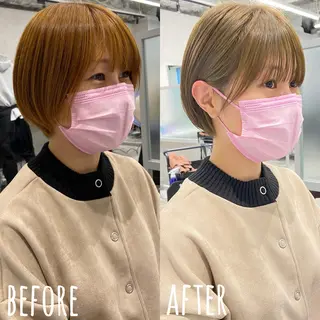 ショート カラー 長江 諒のヘアスタイル